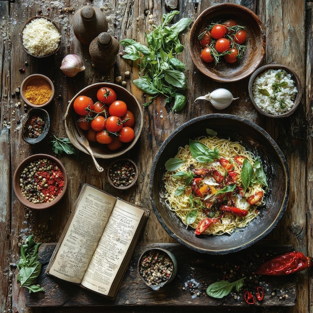 Zestaw potraw na stole